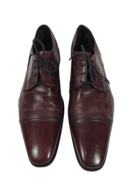 Men's Broletto Cap Toe Oxford Burgundy Size 13M